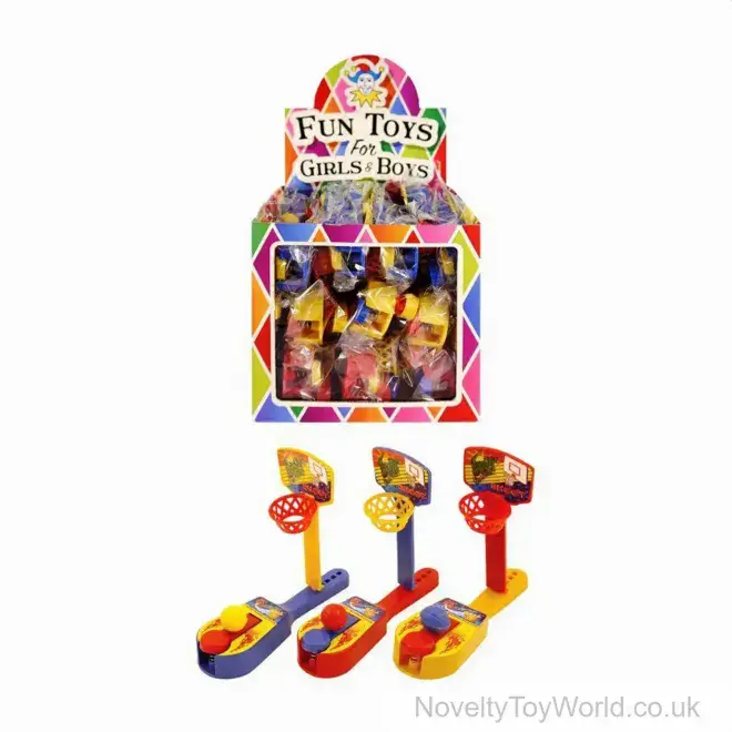 Mini Flick Table Top Basketball Game (13cm) | Bulk Buy Mini Games