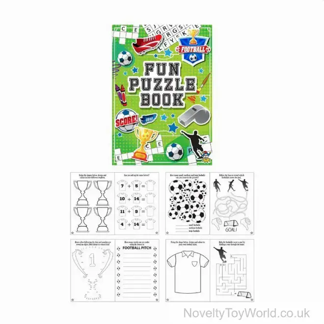 Mini Football Puzzle Book - 14.5cm | Wholesale Party Bag Fillers For Kids