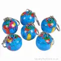 Bulk Buy | Mini Globe Novelty Keyring (2cm) | Wholesale Novelty Keyrings UK