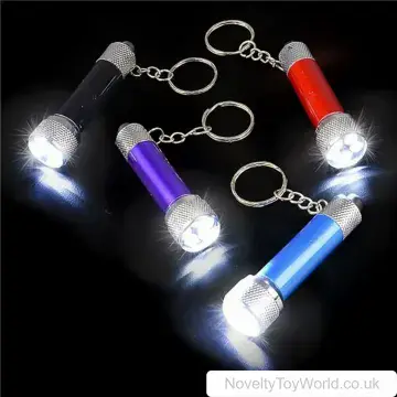Mini Mag Torch Style Light Up Keyring (6cm)