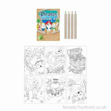 Mini Pirate Colouring Travel Set (14cm)