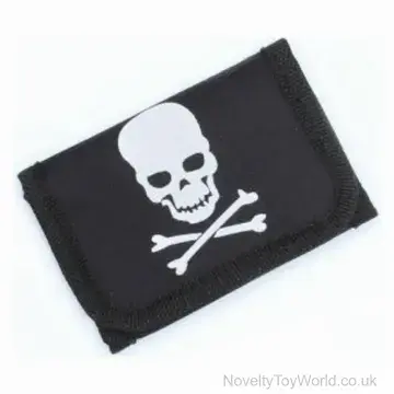 Mini Pirate Skull & Crossbones Wallet (11cm x 7cm)