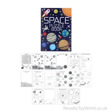 Mini Space Themed Puzzle Book (10.5cm x 14.5cm)