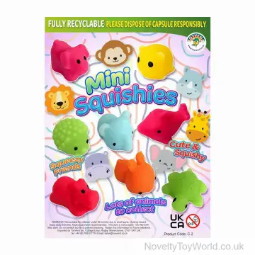 Mini Squish Toy Animal - 35mm Vend Capsule