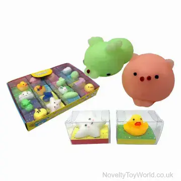 Mini Squishy Animal In Box - 5cm - 16 Assorted