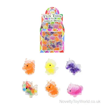 Mini Unicorn Squishy Toy With Beads (5cm)