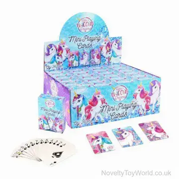 Mini Unicorn Theme Playing Cards (6cm x 4cm)