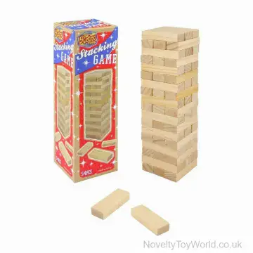Mini Wooden Block Tower Game - Wholesale Toys & Games (18cm)