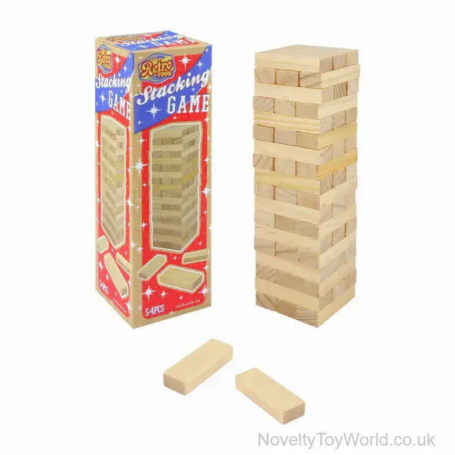 Mini Wooden Block Tower Game - Wholesale Toys & Games (18cm)