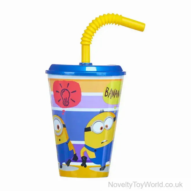 Minions 2 Sports Drinking Bottle With Straw (430ml) | Wholesale Cups