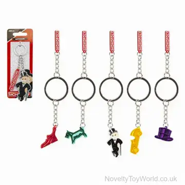 Monopoly Keyring (5cm) - 5 Assorted