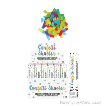 Multicoloured Confetti Cannon (20cm)