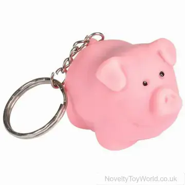 Naughty Pig Novelty Keyring (5cm)