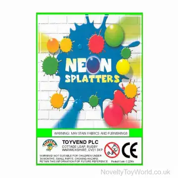 Neon Ball Splatters - 35mm Vending Machine Capsule