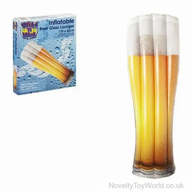 Novelty Beer Inflatable Pool Lounger (170cm) | Wholesale Pool Toys UK
