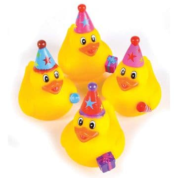 Novelty Birthday Party Themed Rubber Ducks (5cm)