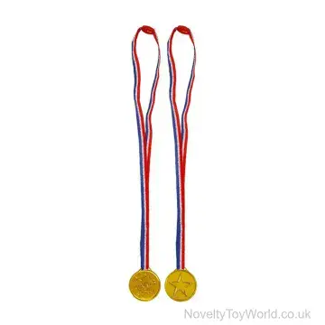 Novelty Gold Medal (3.5cm) With Neck Cord (70cm)
