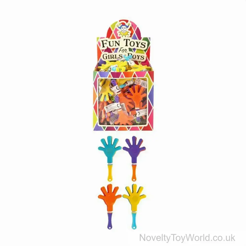 Novelty Hand Clappers - Noisy Toy (9cm) | Wholesale Pocket Money Toys