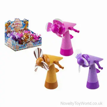 Novelty Ice Cream Cone Hand Fan with Mist (15cm)