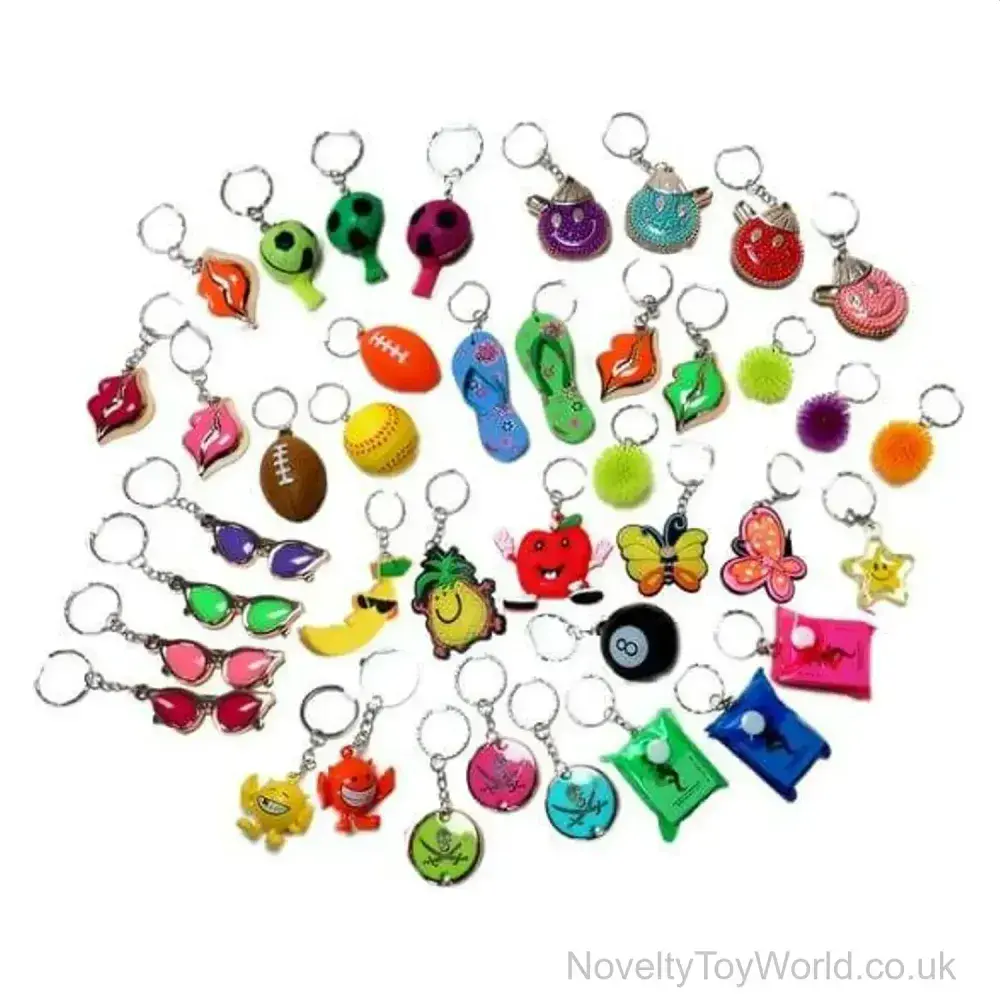 Novelty Keyring Assortment | Wholesale Keyring Mix UK