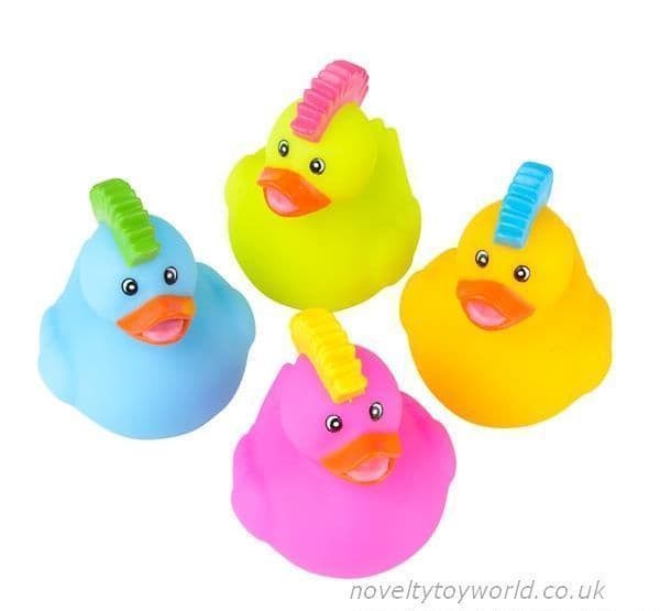 Wholesale | Novelty Mohawk Toy Rubber Ducks (5cm)