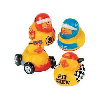 Novelty Racing Team Toy Rubber Ducks (5cm)