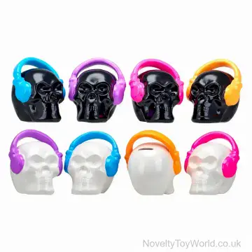 Novelty Skull Headphones DJ Piggy Banks (14cm)