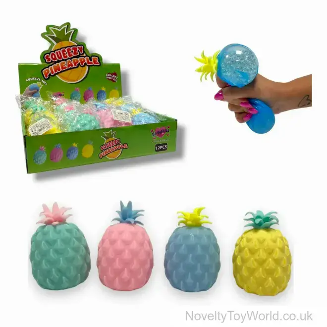 Novelty Squeezy Bead Pineapple Sensory Toy (11cm) | Wholesale Sensory Toys