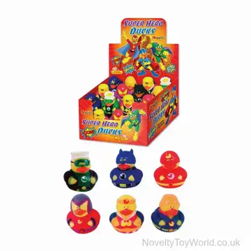 Novelty Super Hero Toy Rubber Ducks (5cm)