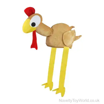 Novelty Turkey Hat with Head & Legs - Adult
