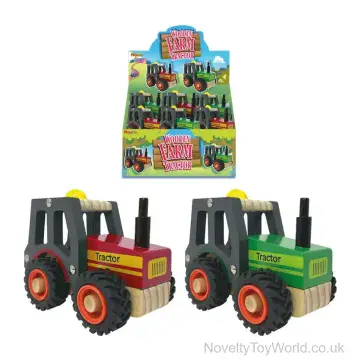 Novelty Wooden Tractor Toy - 2 Assorted (13cm)