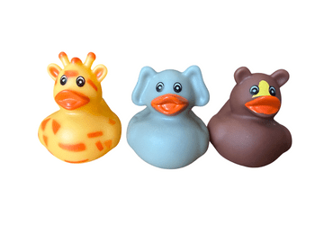 Novelty Zoo Animal Toy Rubber Ducks (5cm)