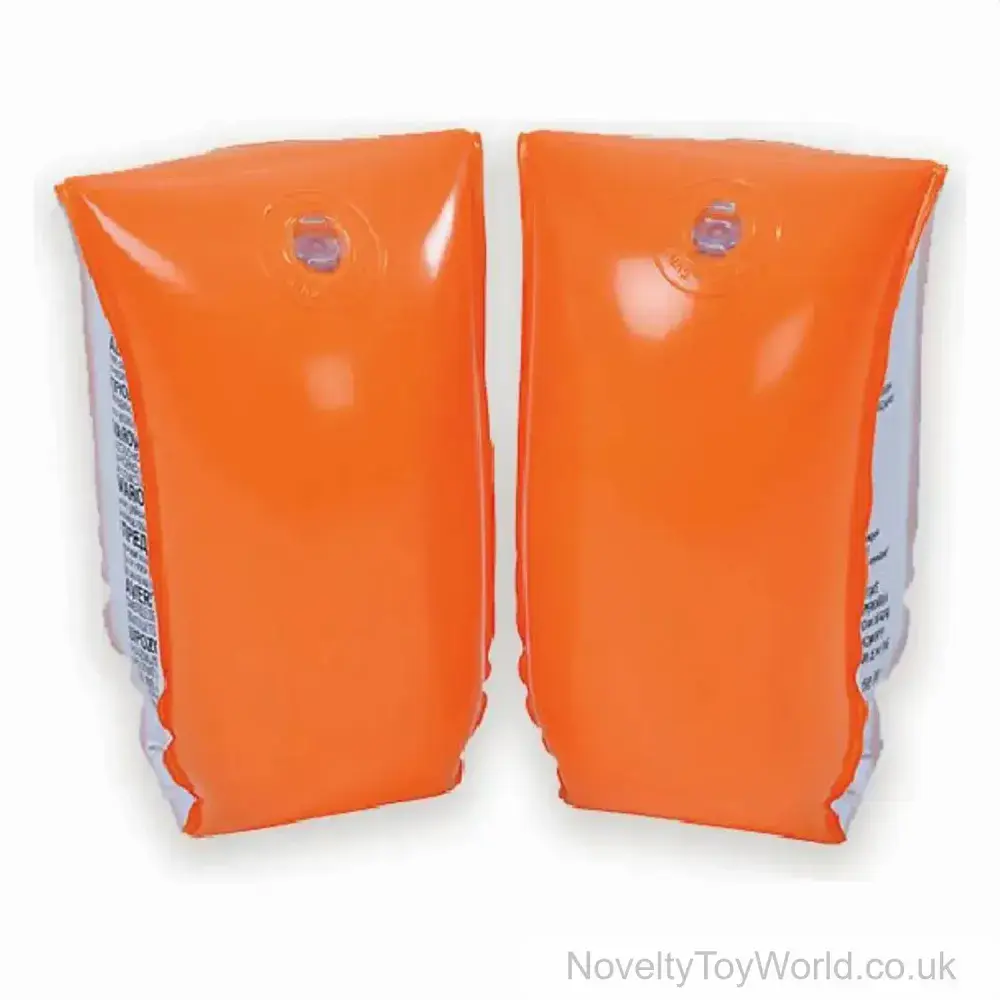 Bulk Buy | Orange Inflatable Arm Bands for Children - Ages 6 - 12