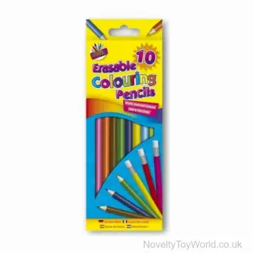Pack of 10 Erasable Colouring Pencils