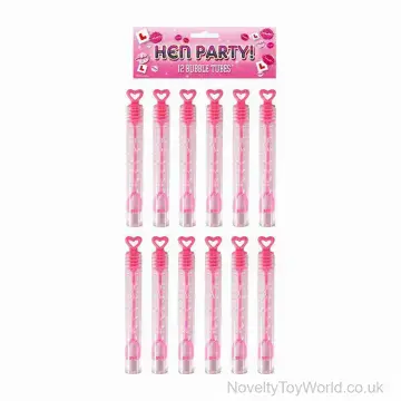 Pack of 12 Hen Do Party Bubble Tubes (4ml)