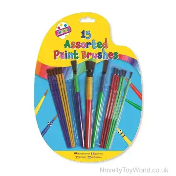 Pack of 15 Artists Paint Brushes For Kids
