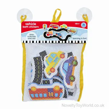 Pack of 16 EVA Foam Bath Toy Cars & Road