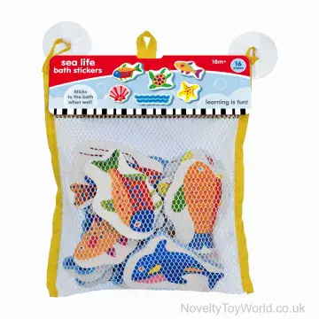 Pack of 16 EVA Foam Sea Animal Bath Shapes