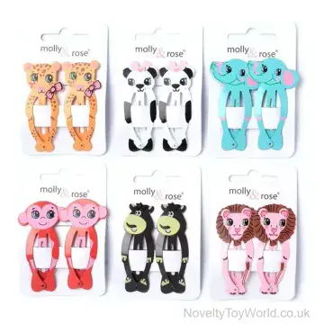Pack Of 2 Animal Hair Clips (5.5cm)