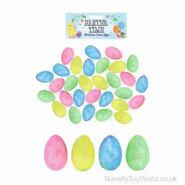 Pack of 30 Foam Easter Eggs for Egg Hunt (3cm)