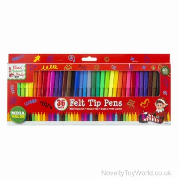 Pack of 36 Felt Tip Pens - Xmas Packaging