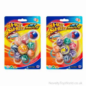 Pack of High Bounce Jet Balls - Hot Shots