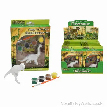 Paint Your Own Dinosaur Model Set - 2 Assorted
