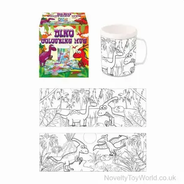 Paint Your Own Novelty Dinosaur Mug - 2 Assorted