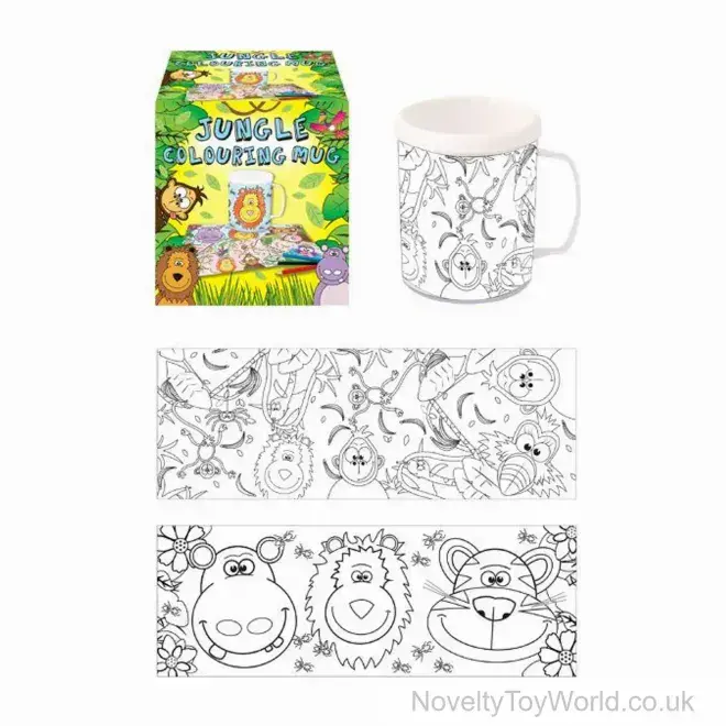 Paint Your Own Novelty Jungle Animal Mug - 2 Assorted | Wholesale DIY Arts & Crafts