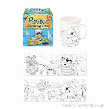 Paint Your Own Novelty Pirate Mug - 2 Assorted