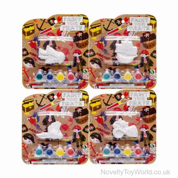 Paint Your Own Pirate Model With Paints & Brush