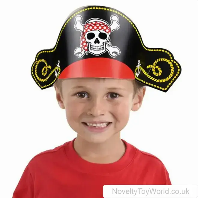 Wholesale Paper Children's Pirate Party Hat Kid's Fancy Dress Hats UK