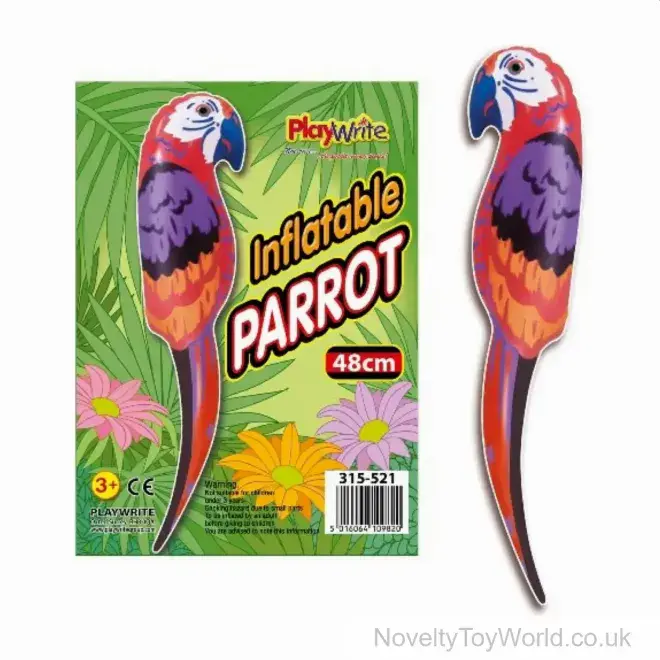 Parrot Inflatable Toy (48cm) Bulk Buy | Wholesale Novelties UK
