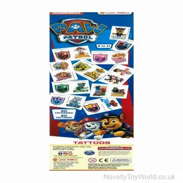 Paw Patrol Temporary Tattoos For Kids (Pack of 2)